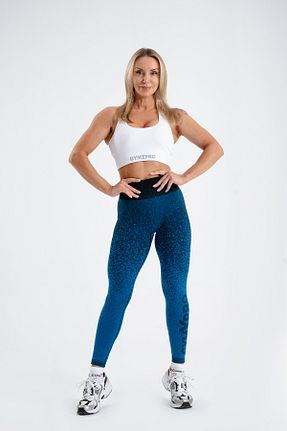 ساق شلواری اسپرت آبی زنانه بلند GYMXPRO - کد 814164268