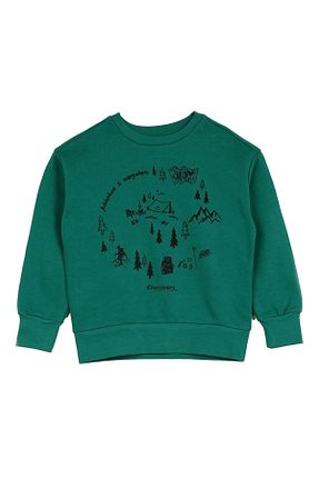 سوئیشرت سبز بچه گانه ساده Discovery Expedition - کد 760059408