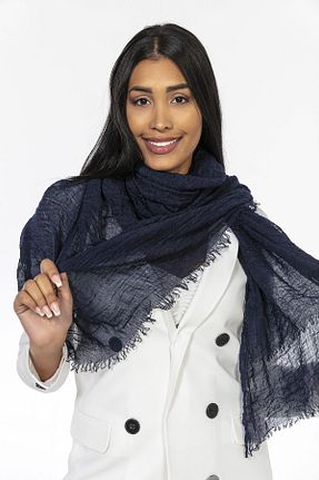 شال سرمه ای زنانه پلی استر Axesoire - کد 63044230