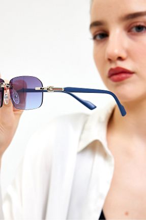 عینک آفتابی آبی زنانه UV400 Zzla - کد 814295093