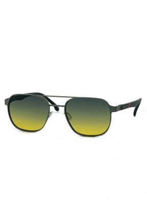 عینک آفتابی طوسی مردانه 52 UV400 فلزی سایه روشن کد 814292160
