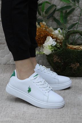 کفش اسنیکر سفید زنانه بند دار U.S. Polo Assn. - کد 814455330