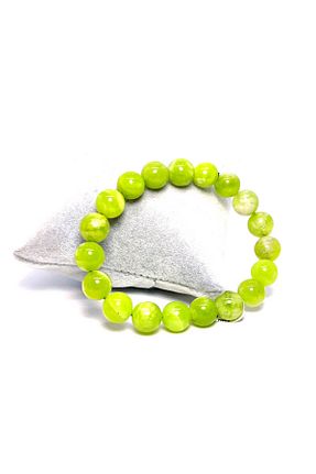 دستبند جواهر سفید زنانه سنگ طبیعی Padore Accessory - کد 814455283