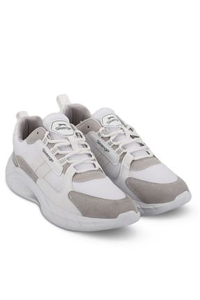 کفش اسنیکر سفید مردانه بند دار Slazenger - کد 814609818