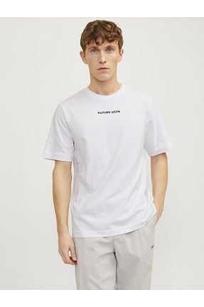 تیشرت سفید مردانه رگولار Jack & Jones - کد 814734172
