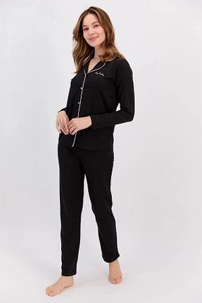 ست لباس راحتی قهوه ای زنانه ساده Pierre Cardin - کد 814880854