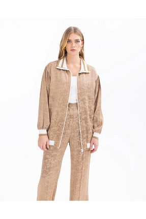 کت قهوه ای زنانه Bomber SEÇİL - کد 814874794