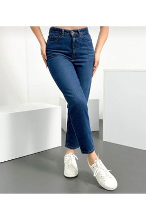 شلوار جین آبی زنانه پاچه تنگ کد 815001199