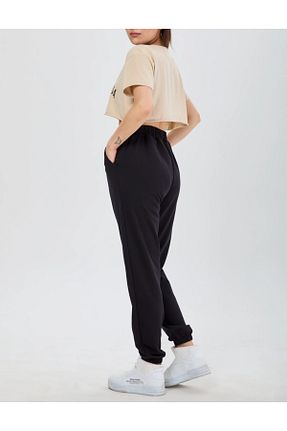 شلوار کرمگن مشکی زنانه سایز بزرگ FUNSTYLE - کد 815015926