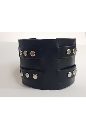 دستبند جواهر مشکی زنانه چرم aysefe - کد 815023731