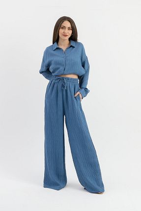پیراهن سرمه ای زنانه ریلکس فیت TUA MODA - کد 815031719