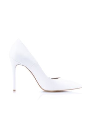 کفش استایلتو سفید پاشنه نازک پاشنه بلند ( +10 cm) کد 259531708