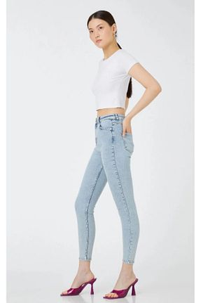 شلوار آبی زنانه پنبه ای ModaDeniz Jeans - کد 815039141