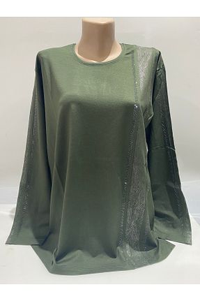 بلوز سبز زنانه ساده BURSPA - کد 807393147