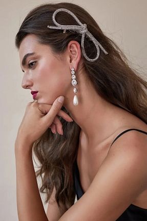 گیره سر سفید زنانه Hayalperest boncuk - کد 815037732