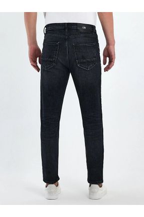 شلوار جین مشکی مردانه پاچه تنگ فاق بلند جین ساده استاندارد کد 815129015