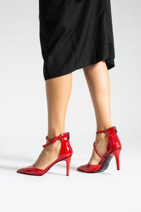 کفش پاشنه بلند کلاسیک قرمز زنانه پاشنه نازک پاشنه متوسط ( 5 - 9 cm ) کد 795271679