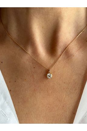 گردنبند جواهر صورتی زنانه برنجی Serenity Atelier - کد 815216325