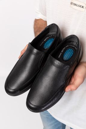 کفش کلاسیک قهوه ای مردانه چرم طبیعی پاشنه کوتاه ( 4 - 1 cm ) پاشنه ساده کد 88001686
