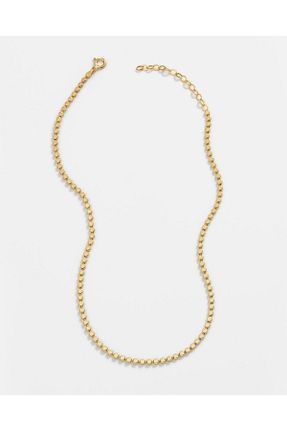 گردنبند نقره طلائی زنانه 925 عیار MEKS JEWELS - کد 765428824