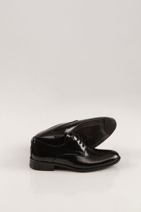 کفش کلاسیک مشکی مردانه چرم لاکی پاشنه کوتاه ( 4 - 1 cm ) پاشنه ساده کد 815264815