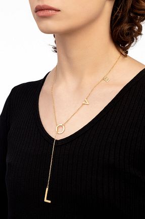 گردنبند نقره طلائی زنانه 925 عیار Cactus Silver - کد 39378283