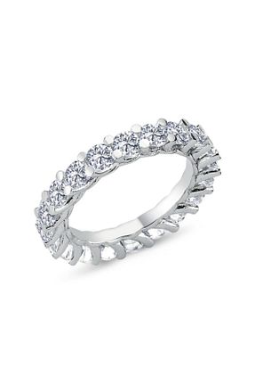 انگشتر نقره طوسی زنانه زیرکن Effective Diamond - کد 110368182