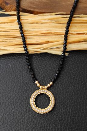 گردنبند جواهر طلائی زنانه روکش طلا کد 110701413