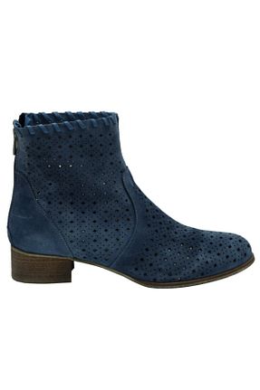 بوت / نیم بوت آبی زنانه چرم خالص Venüs - کد 110638488