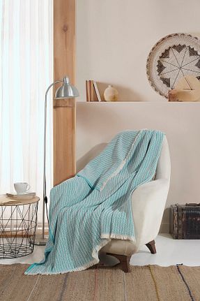 کاور مبل فیروزه ای پنبه ای Lux Touch - کد 148860022