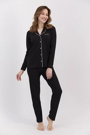 ست لباس راحتی قهوه ای زنانه ساده Pierre Cardin - کد 814880854