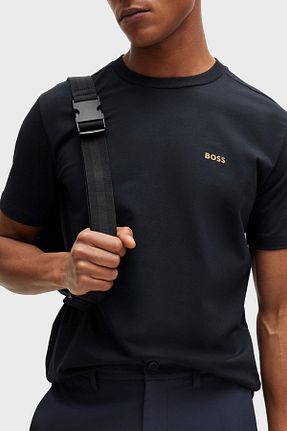 تیشرت سرمه ای مردانه رگولار BOSS - کد 814907313