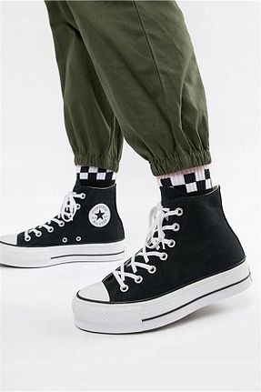 کفش اسنیکر مشکی زنانه بند دار Converse - کد 814908446