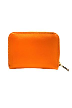 کیف پول نارنجی زنانه سایز کوچک چرم مصنوعی کد 815040661