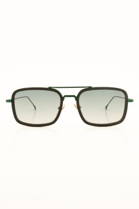 عینک آفتابی سبز زنانه 58 UV400 ترکیبی مات مستطیل کد 815063059