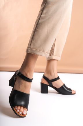 کفش پاشنه بلند کلاسیک مشکی زنانه چرم مصنوعی پاشنه ضخیم پاشنه متوسط ( 5 - 9 cm ) کد 815182333