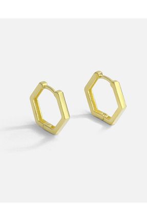 گوشواره نقره طلائی زنانه 925 عیار MEKS JEWELS - کد 765403020