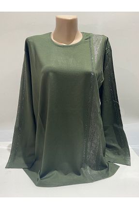 بلوز سبز زنانه ساده BURSPA - کد 807393147