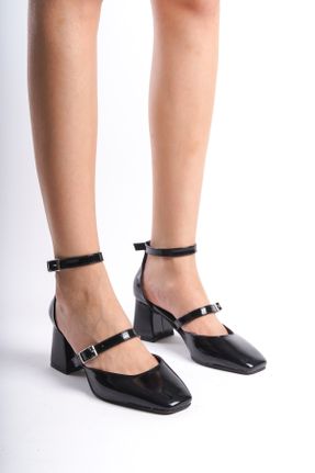 کفش پاشنه بلند کلاسیک مشکی زنانه پاشنه ضخیم پاشنه متوسط ( 5 - 9 cm ) کد 815122579