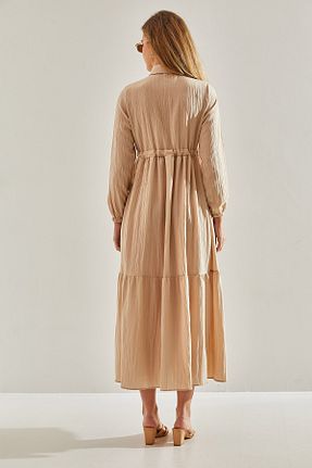 لباس حجاب بژ زنانه کلوش Bianco Lucci Modest - کد 815128090