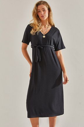 لباس مشکی زنانه بافتنی Bianco Lucci - کد 815123738