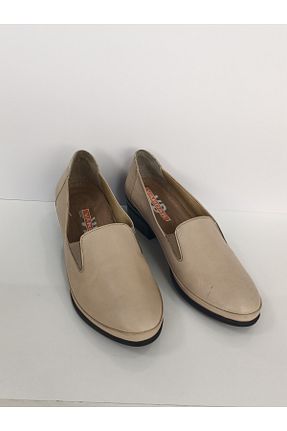 کفش کلاسیک بژ زنانه چرم خالص VARDAR - کد 815161851