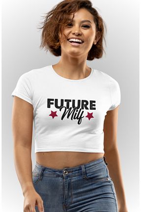 بلوز سفید زنانه چاپی Fuddy Moda - کد 726071835