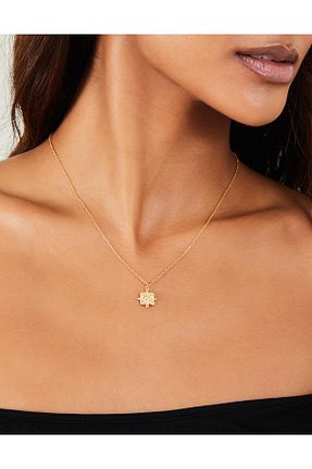 گردنبند جواهر قهوه ای زنانه برنجی Accessorize - کد 815178621