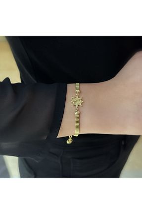 دستبند طلا طلائی زنانه 14 عیار EnginGold - کد 815214002