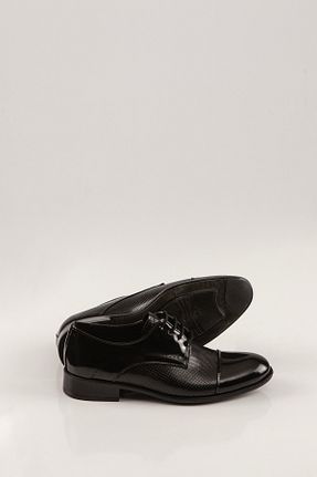 کفش کلاسیک مشکی مردانه چرم لاکی SVMSHOES - کد 815271761