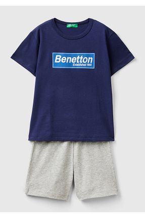 ست بالاتنه و پائین تنه اسپرت سرمه ای بچه گانه United Colors of Benetton - کد 814739768