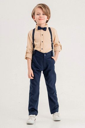 ست بالاتنه و پائین تنه بژ بچه گانه بافتنی Gold Class Kidswear - کد 814822762