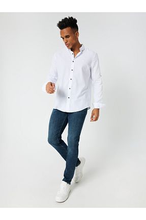 پیراهن سفید مردانه رگولار Loft - کد 250142021