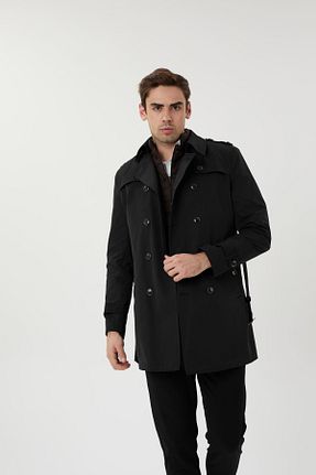 ترنچکت مشکی مردانه پلی استر UFK MODA - کد 366672216